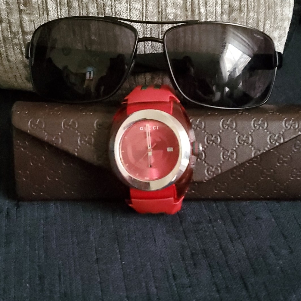 Gucci watch and shades bundle